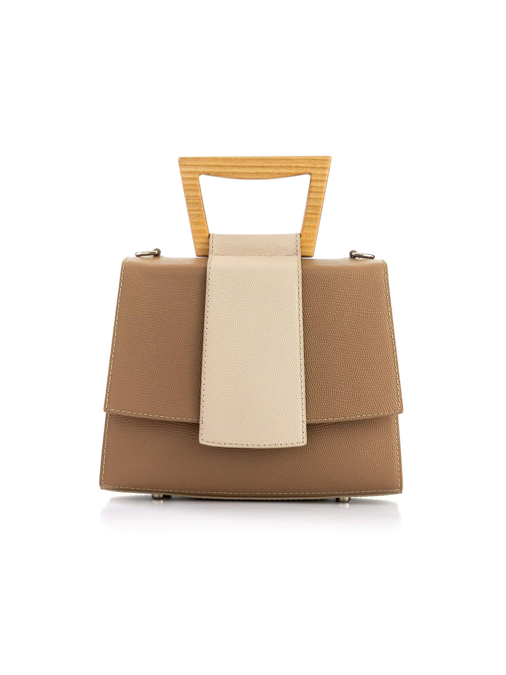 Sandy Beige/Cappuccino Saffiano