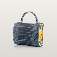Fjord Blue Graphite Croco