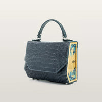 Fjord Blue Graphite Croco