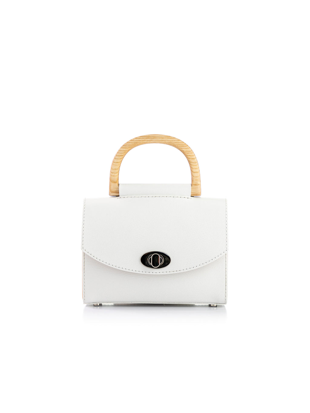 Aurora Mini White Saffiano