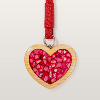 Bag Charm Heart Red