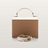 Fjord Beige/Cappuccino Saffiano - Blackwood Atelier - Wood and Leather Shoulder Bag for Women