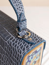 Fjord Blue Graphite Croco