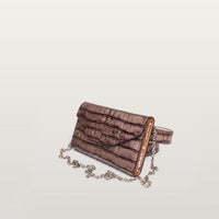 Essence Phone Bag Deep Brown Croco