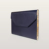 Deep Blue Saffiano leather MacBook case by BLACKWOOD Atelier