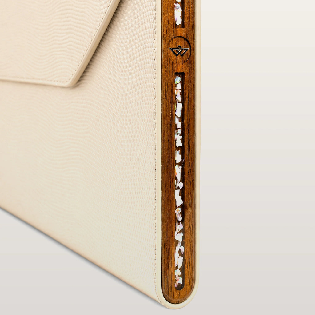 MacBook Case Beige Saffiano