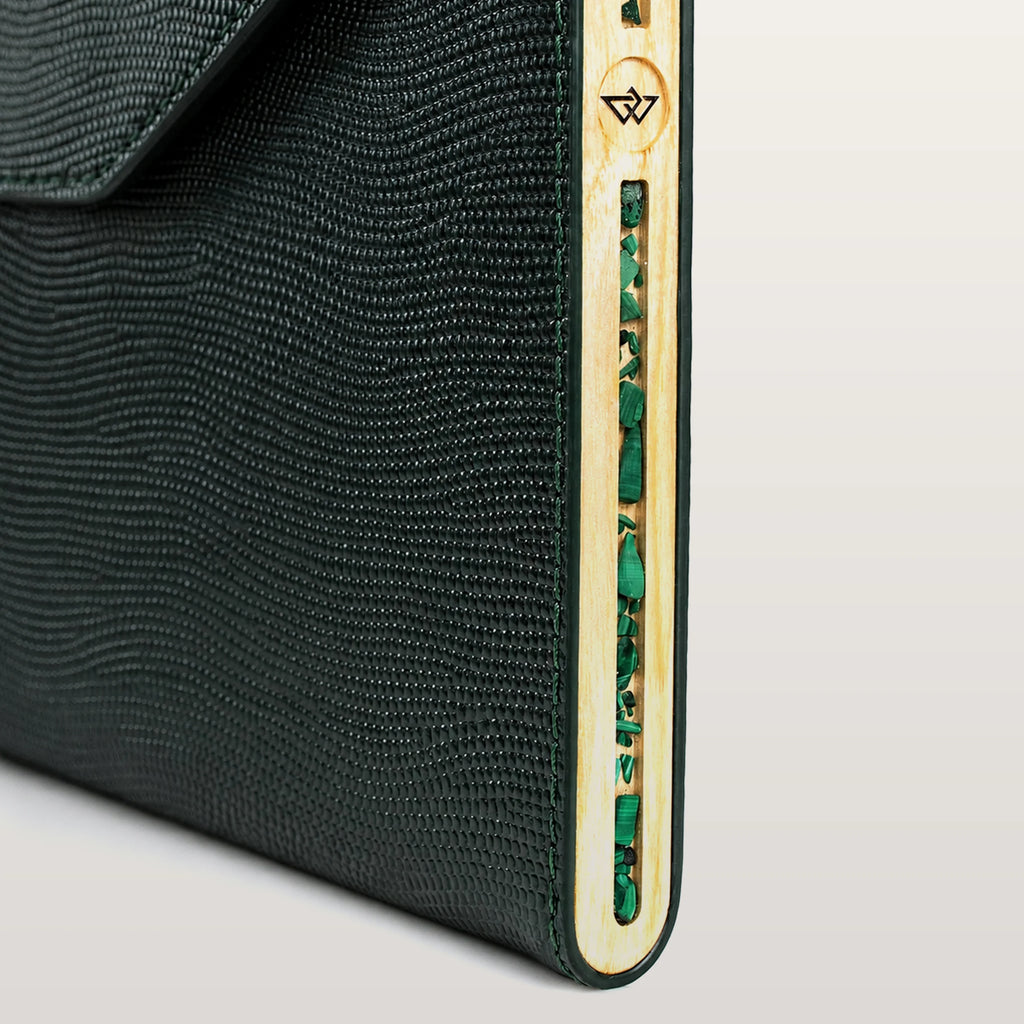 MacBook Case Green Saffiano