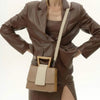 Sandy Beige/Cappuccino Saffiano